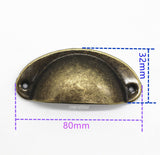 Manija Bronce Antiguo 8cm x 3.2cm