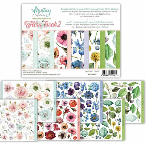 Pad 6"x 8" Mintay Floral Book 2